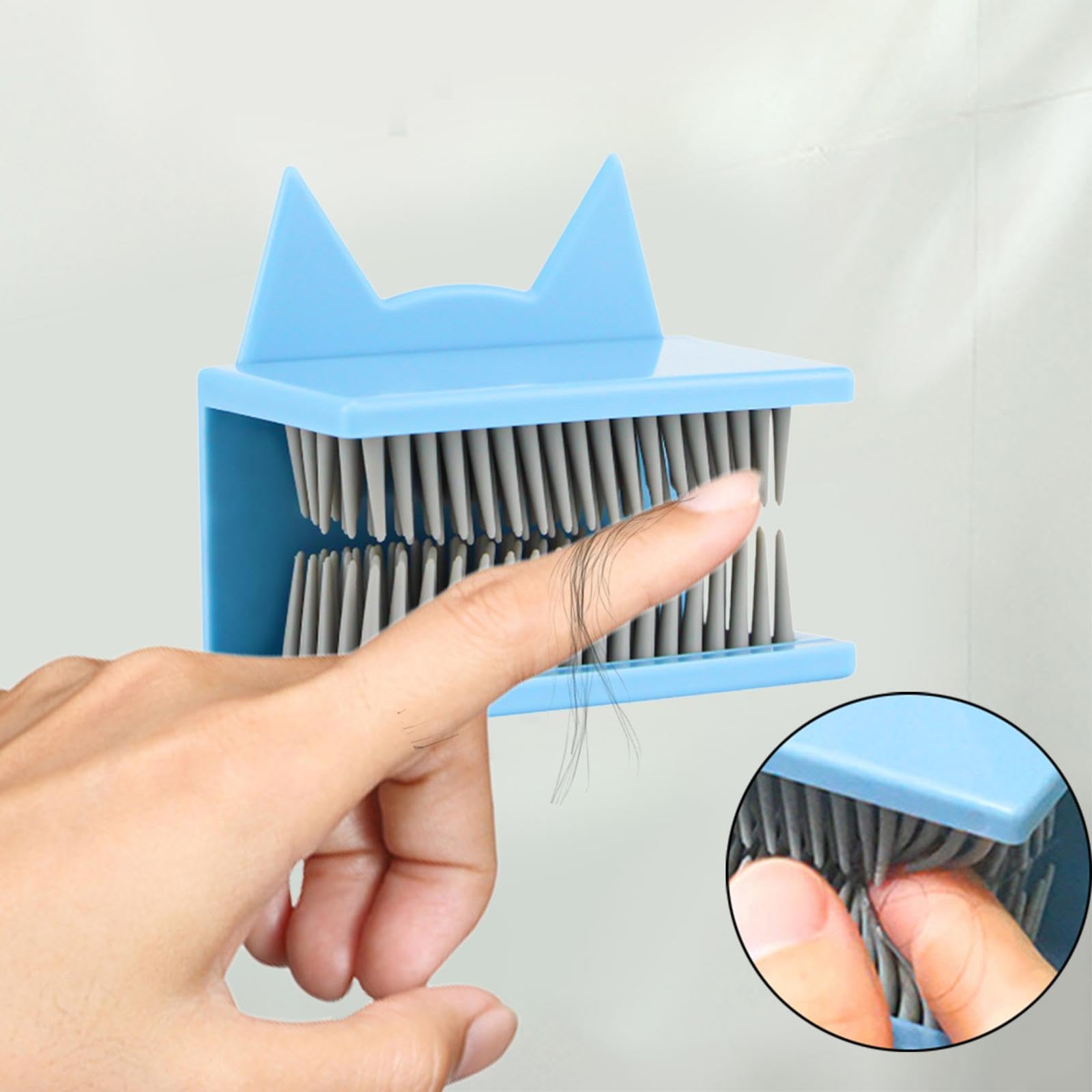 5x de Pelo de Silicona para Ducha, Recolector de Pelo Reutilizable, Tapón de Desagüe de Pared, Fácil de Limpiar para Baño, Hogar Y Ducha.