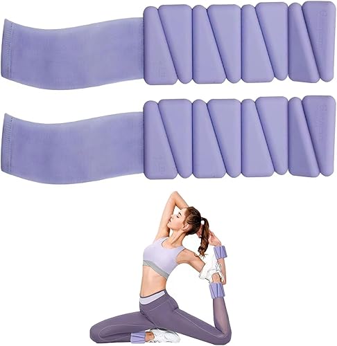 Pesas de muñeca ajustables para mujeres y hombres, juego de 2 pesas de tobillo, (1 libra cada una) para entrenamiento mejorado, perfectas para yoga,