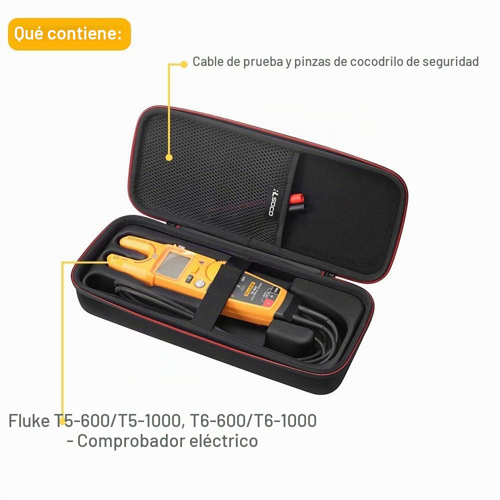 RLSOCO Funda para Fluke Comprobador eléctrico T6-600 T6-1000 / Fluke T5-1000 T5-600