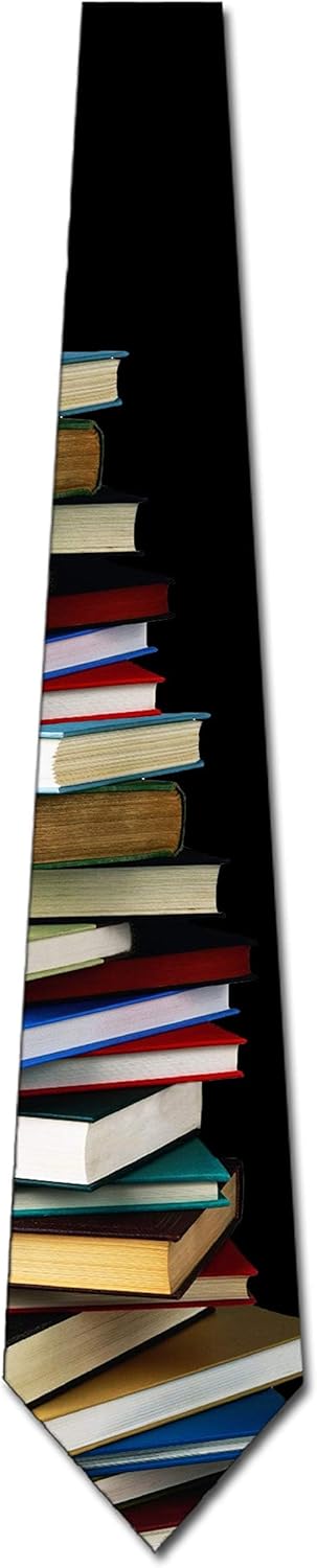 Three Rooker Education Ties Mens Book Tie Literature Necktie