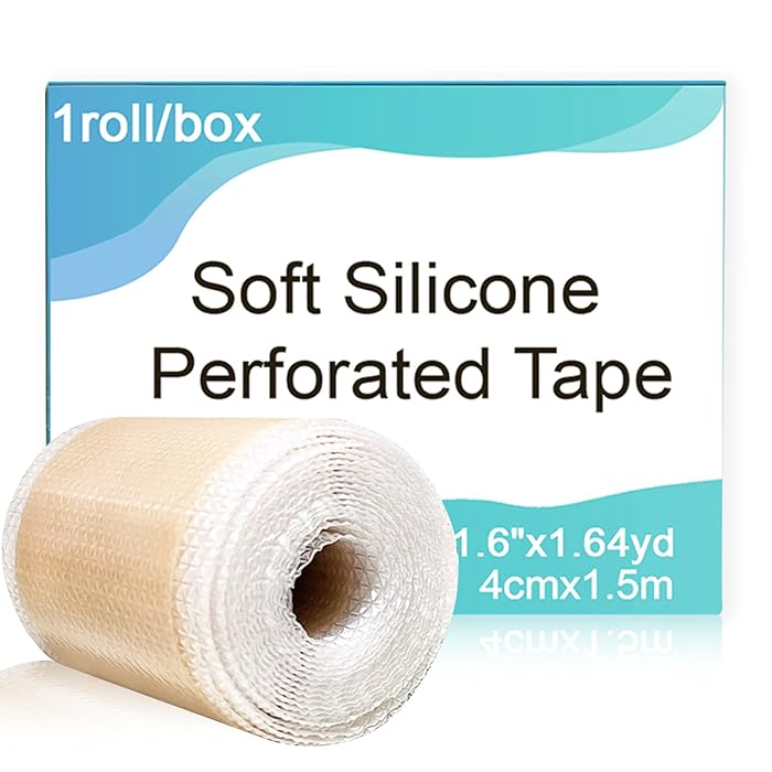 Buy Fanhostco Medical Silicone Scar Tape (1.6” x 60”) Silicone Strips
