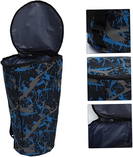 Miniatura 3 de Vaguelly Mochila de 2 uds. Kit de batería africana, bolsa de almacenamiento de tambor africano, estuche de transporte de tambor africano con correas