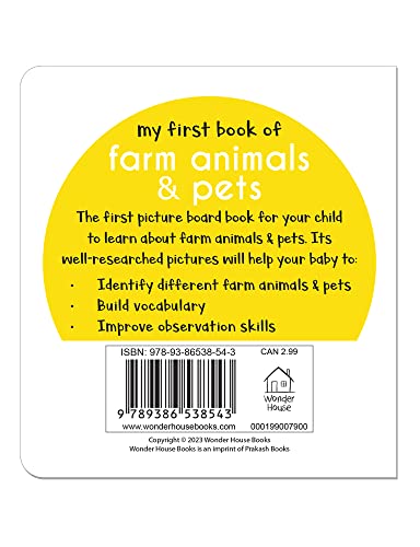 My First Book of Farm Animals & Pets: First Board Book