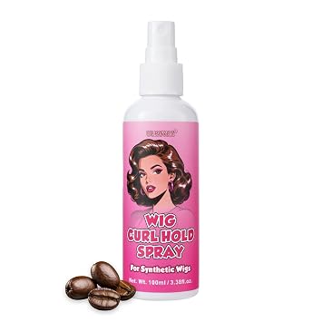 Synthetic Wig Styling Spray | Long-Lasting Curl Hold for Wavy & Curly Synthetic Fibers | Lightweight Anti-Frizz Mist for Soft, Defined Texture, 3.38 oz