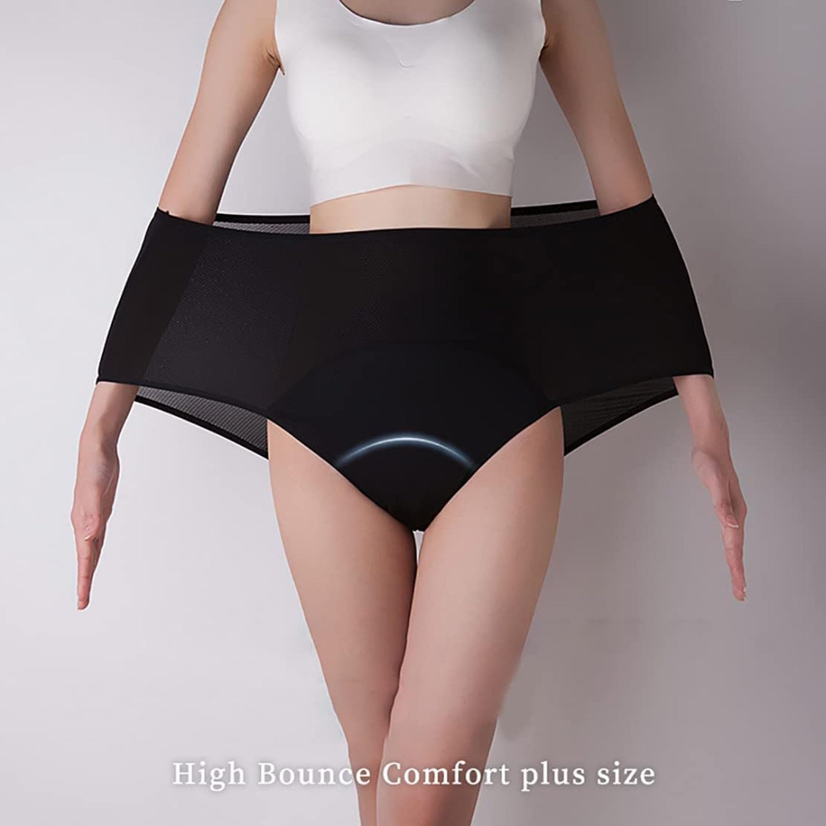 Slip per Incontinenza Assorbenti da Donna, 5 Pezzi Slip per L'incontinenza Urinaria Stagna Mutandine Mestruali a Prova di Perdite, Taglie Forti Pantaloni Fisiologici Lavabili Riutilizzabili