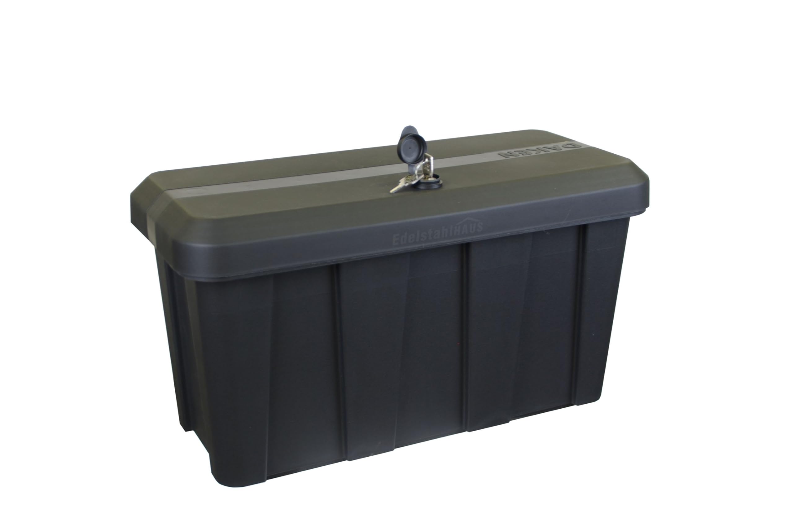 Daken Blackit Lite Deichselbox B24-2 + MON5002 Werkzeugkasten Anhängerbox | Gurtkiste, Staukiste, Montagesatz MON5002, Edelstahlhaus GmbH