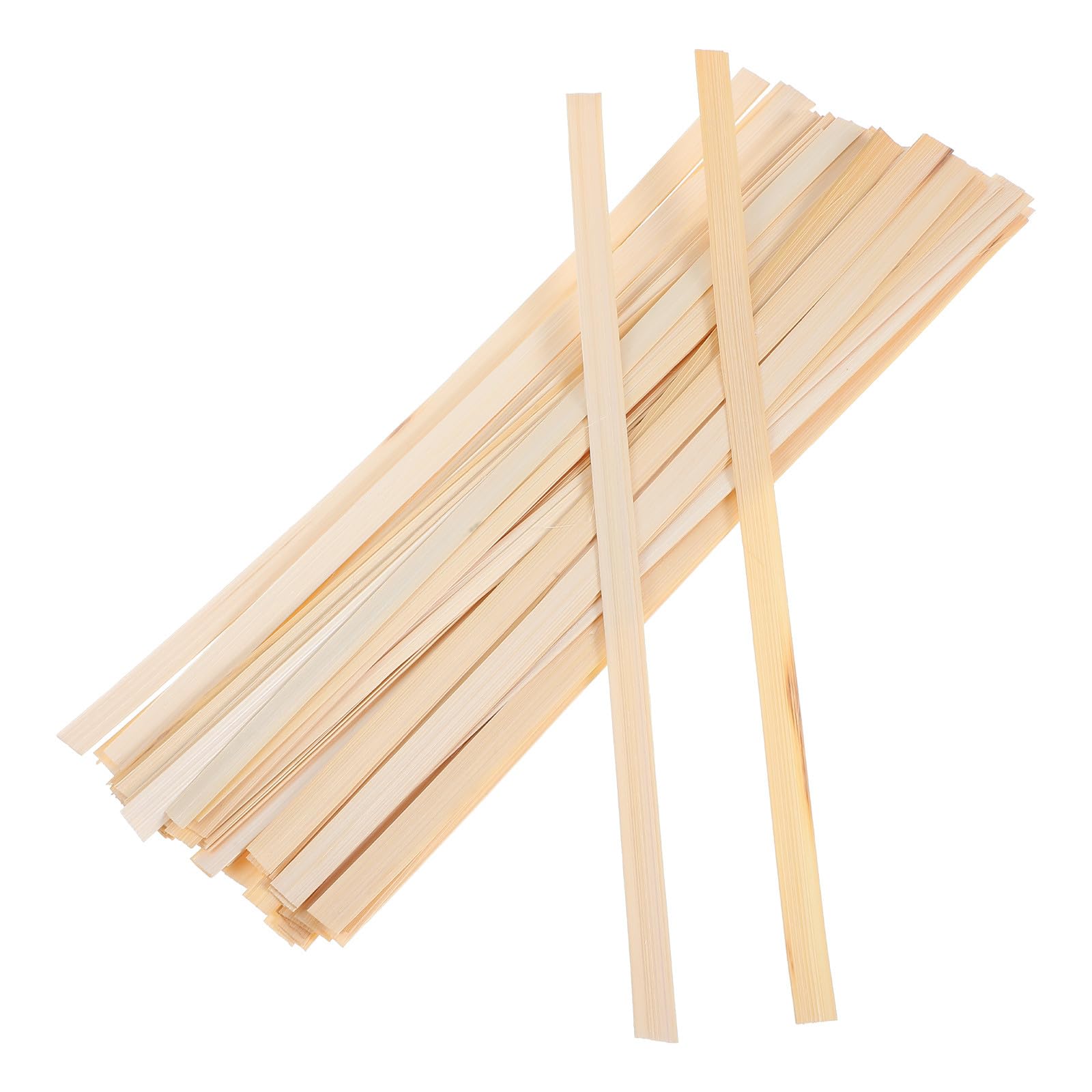 MERRYHAPY Stecche di Bamboo Resistenti per Ventagli, Kit da 50 Pezzi per Artigianato Manuale e Tessitura di Cesti Fai da Te