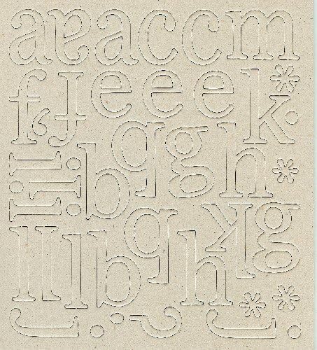 Daisy Bucket Designs Alpha Chipboard - Market Font