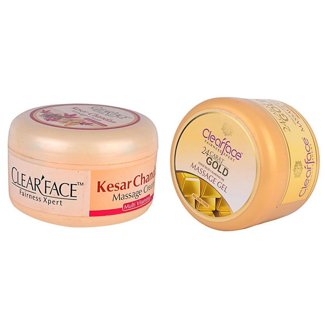 Clear Face Kesar Chandan Massage Cream With Clear Face 24 Carat Gold