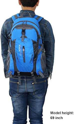Miniatura 6 de TanXianZhe impermeable 40L deportes al aire libre montañismo senderismo ciclismo camping mochila bolsa