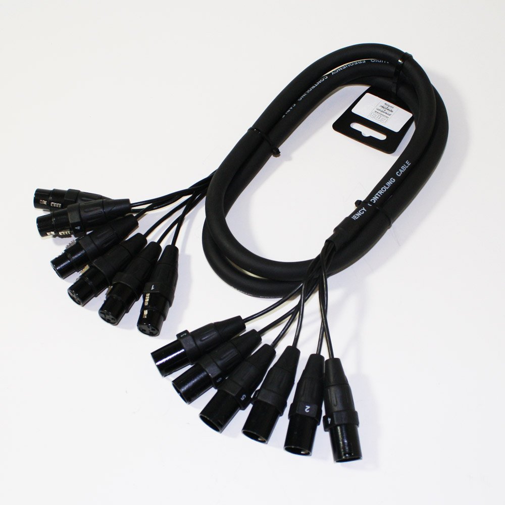 NEW - 6XF6XM6F16g - 6 XLR Male to 6 XLR Female 16g 6ft. cables for Home DJ Club Studio Stage Show Entertainment