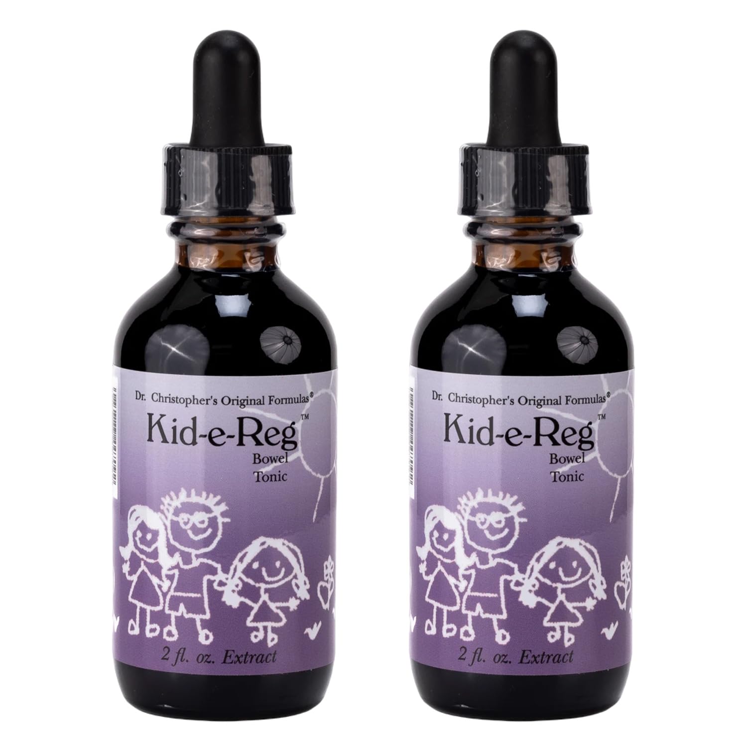 Christopher's Original Formulas Kid-e-Reg Bowel Tonic – Herbal Formula for Kids – Great Taste – 2 oz (Pack of 2)