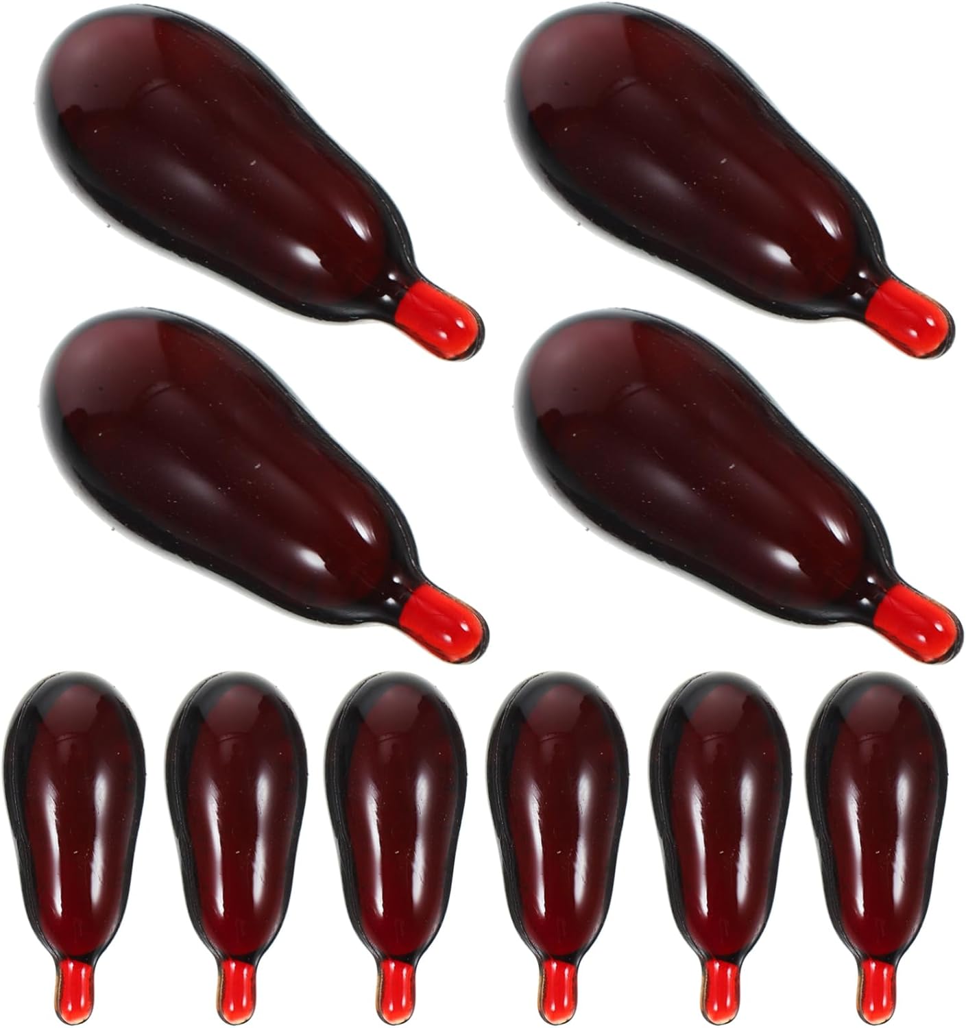 Abaodam 30pcs Fake Blood Pill Vampire Capsules - Realistic Fake Blood Capsules Halloween Bloody Pills Trick Toy for Cosplay Masquerade Special Effects