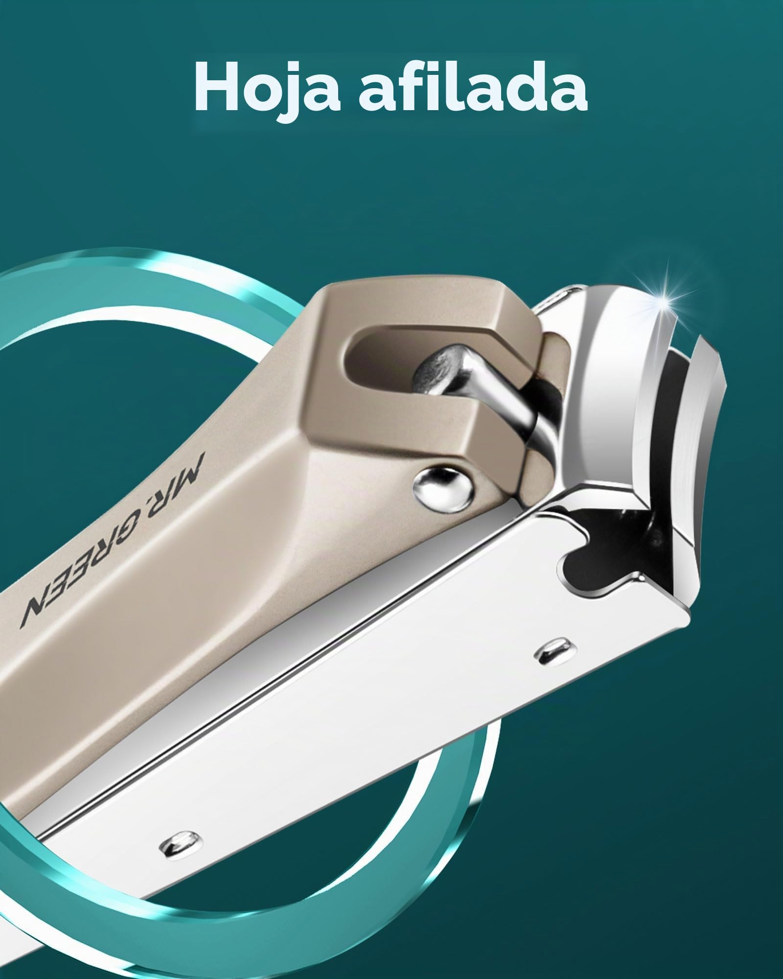 Cortador de uñas para Uñas Gruesas, Profesional con Colector, Acero Inoxidable de Grado Médico, fino y Duro.Juego de Cortauñas para Hombres y Mujeres
