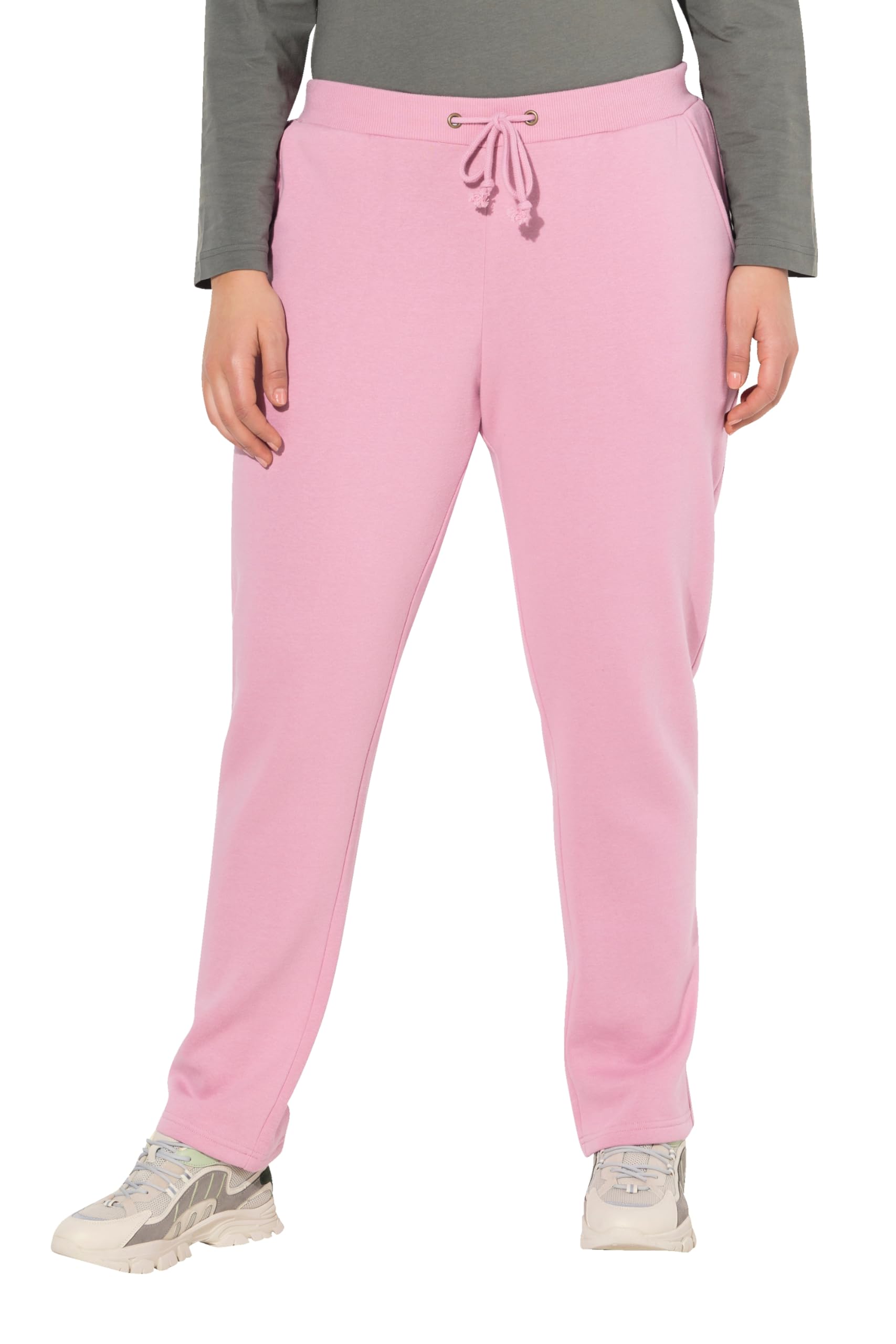 Ulla Popken Damen große Größen Übergrößen Plus Size Sweathose, kuschelweiche Innenseite, Elastikbund 801048