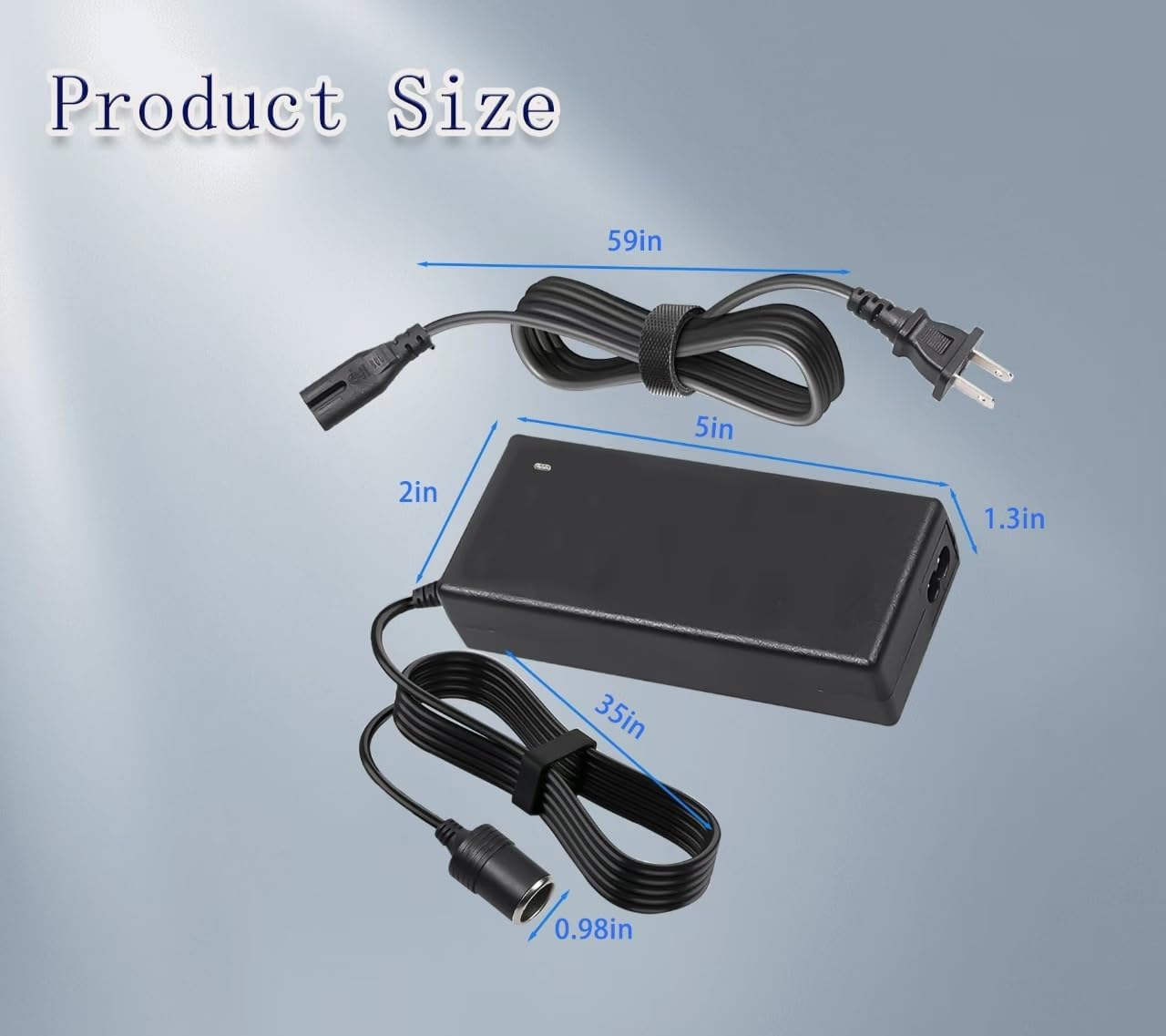 12V Power Converter Compatible with Igloo Iceless Kool Mate Cool Chill Thermoelectric Coolers, 110V AC Power Supply Cord for Iceless Thermoelectric Coolers