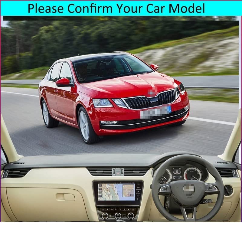 Funda para salpicadero de coche Skoda Octavia 3 A7: evita grietas con este parasol antisol 2