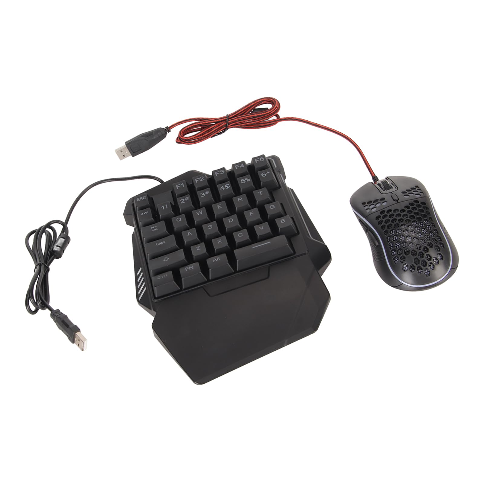 Convertitore Mouse Tastiera, Tastiera da Gioco Silenziosa Connessione Cablata Portatile a Reazione Rapida Ad Alta Precisione per Console di Gioco