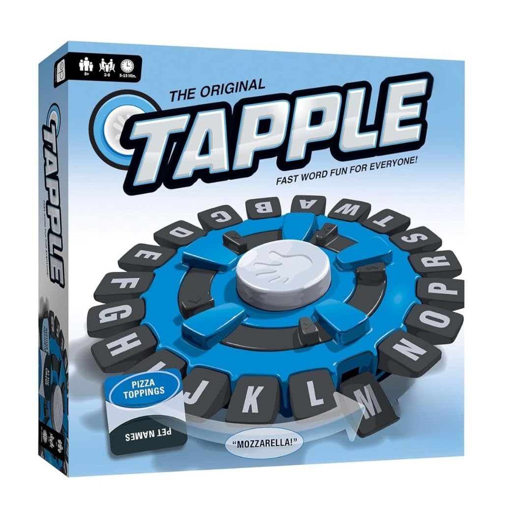 Tickles Kid,Teen,Adult Tapple Word Game | Fast-Paced Family Board Game | Choose A Category & Race Against The Timer to Be The Last Player | Learning Game Great for Ages 8+