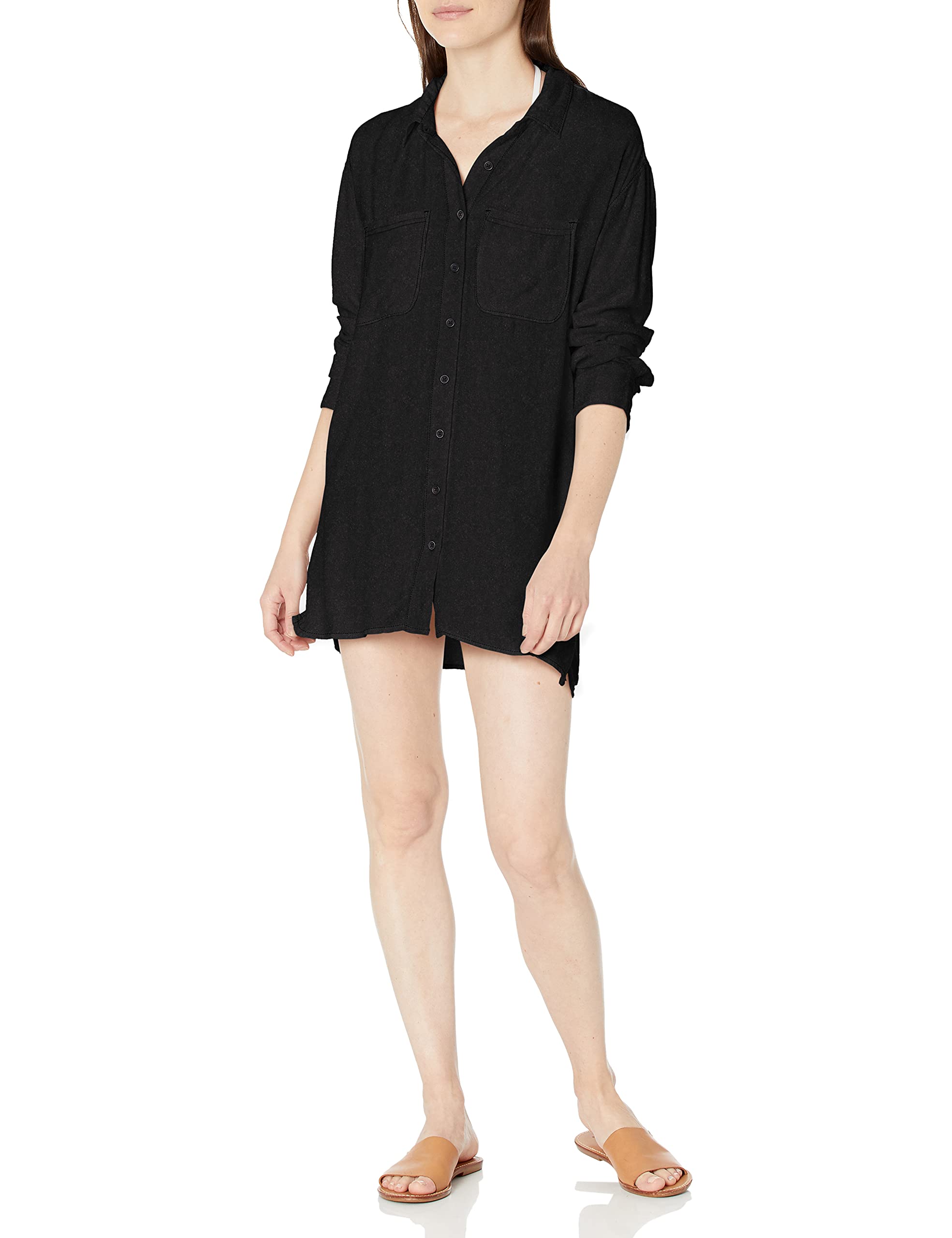 RVCAwomens SOLSTICE BUTTON UP Swimwear Cover Up (pack of 1)