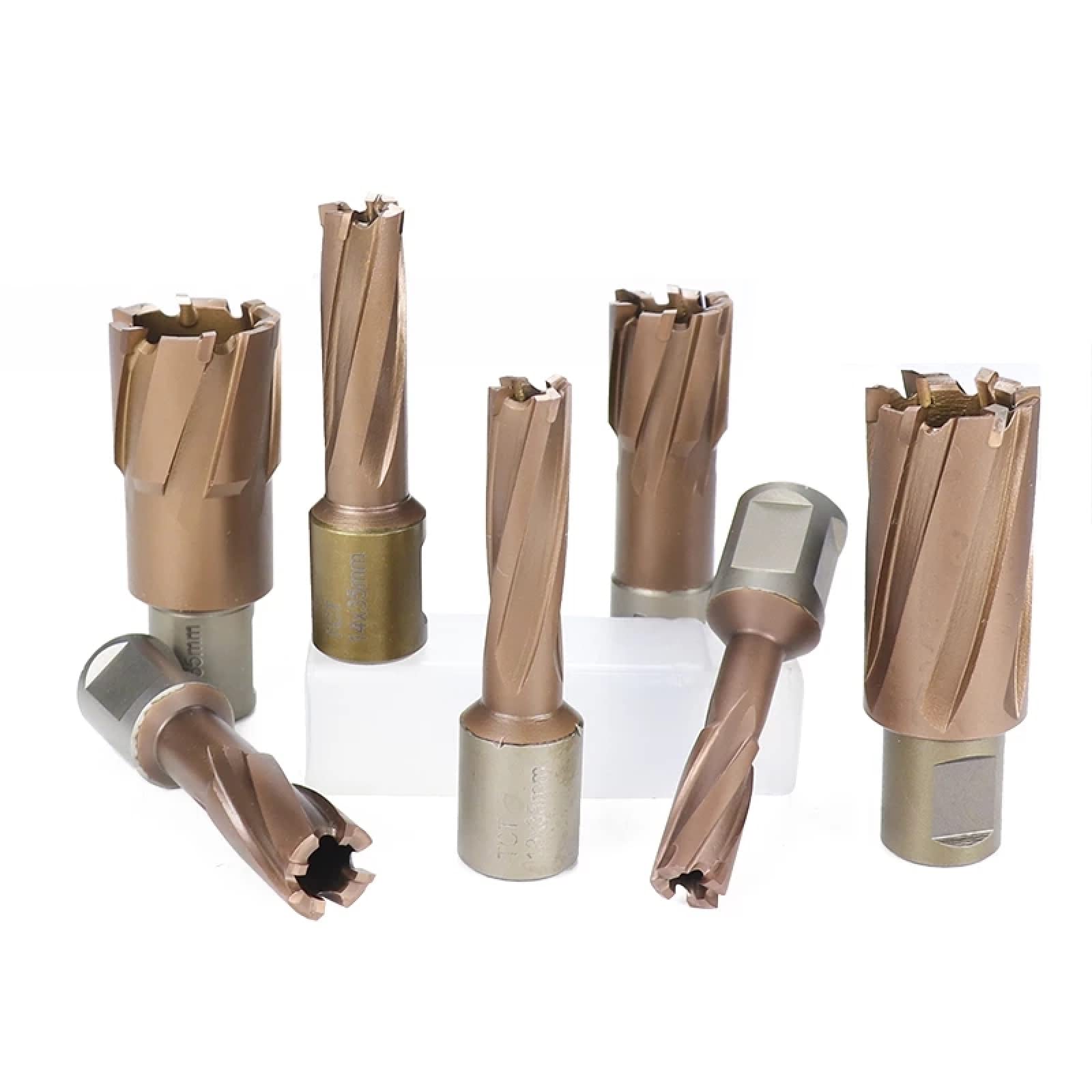 Broca Anular De Carburo Con Revestimiento De TiCN, Cortador De Sierra, Broca Para Agujeros De Metal,13x35mm