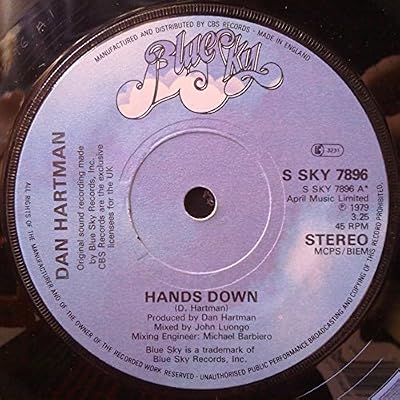 DAN HARTMAN - HANDS DOWN 7in