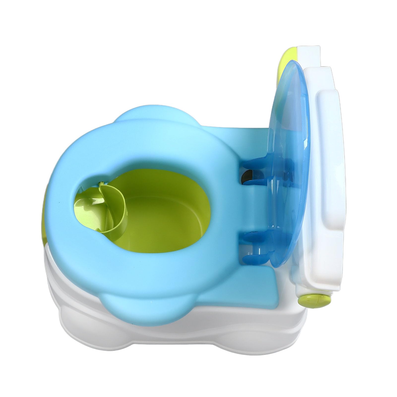 EMUKOEP Toilette Ergonomica per Vasino per Bambini con Schienale per il Design della Presa Domestica Dimensioni del Materiale della Sedia per Vasino per Bambini (PP)