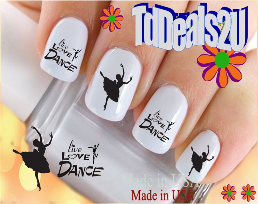 Amazon.com: Nail Art Decals WaterSlide Nail Transfers Stickers Sports -  Dance Set #1 Live Love Dance Nail Decals - Salon Quality! DIY Nail  Accessories : Beauty & Personal Care