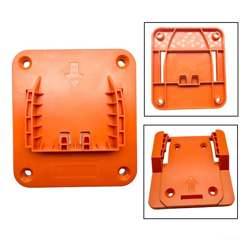 FACULX Battery Hanger For Ridgid And 18V Tools, Plastic Drill Rack Set, Space-Saving Storage For Garage And Workshop Organisation, Yellow(3 SET) — view 5
