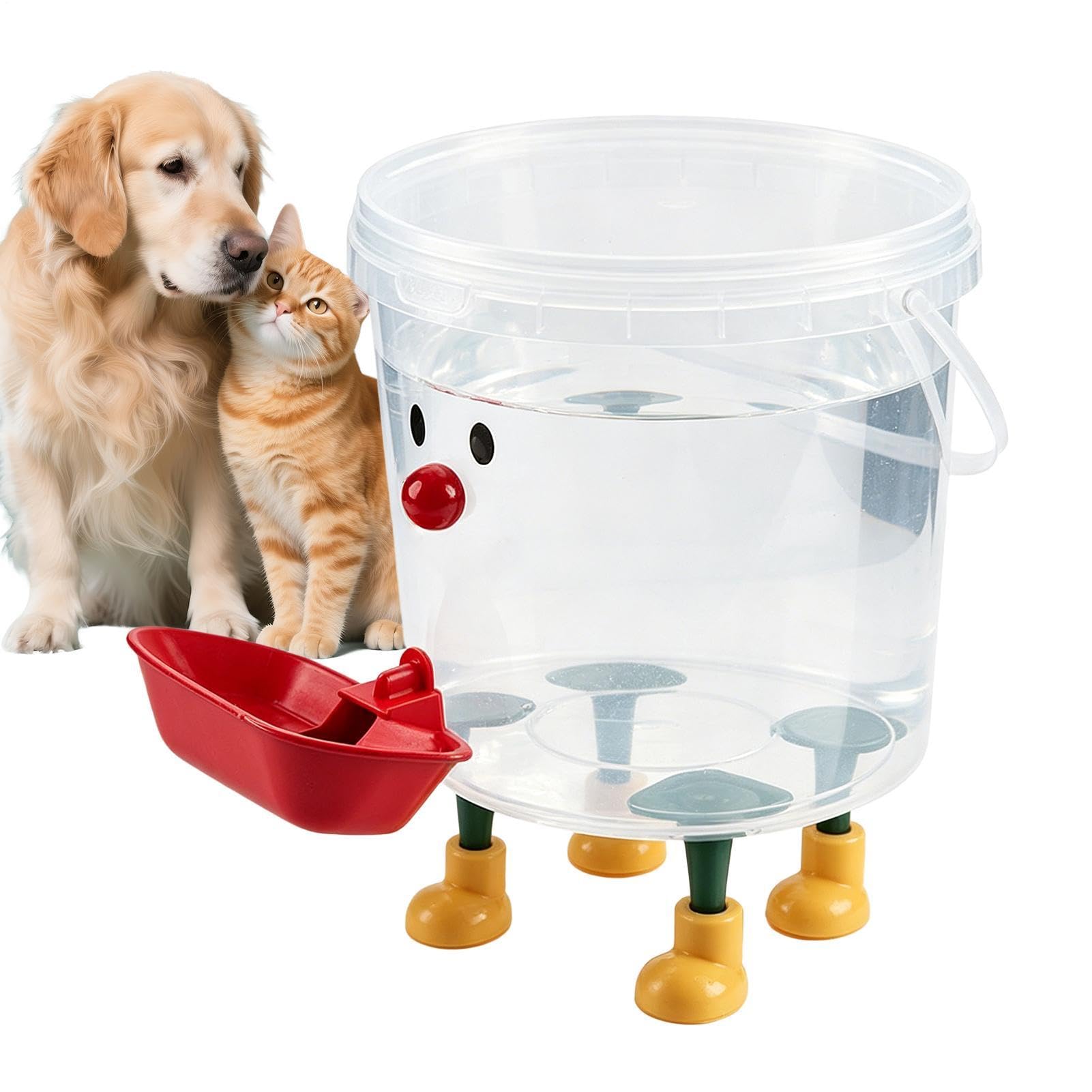 Comedero de agua antiderrames para evitar suelos mojados por mascotas grandes