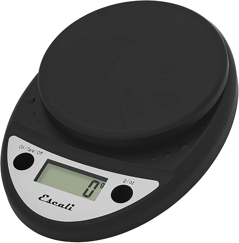 Primo Báscula digital para alimentos, báscula de cocina multifuncional y báscula para hornear para medir el peso con precisión y controlar las porciones, 8,5 x 6 x 1,5 pulgadas, color negro
