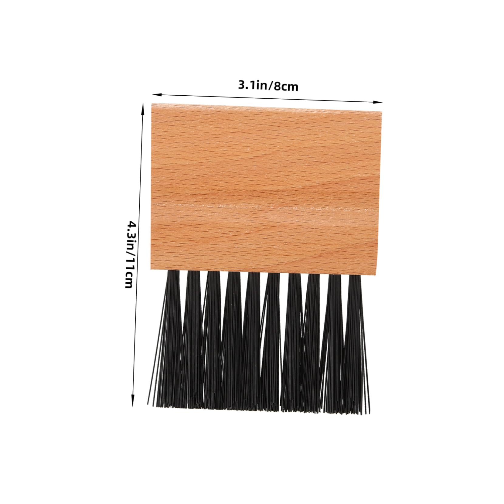 BRIGHTFUFU Baseball Plate Brushes Softball Cleaning Brush Wood Handle Umpire Gear for Referee