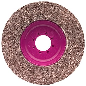 CS Unitec 96710 Magnum Fleece Top Finishing and Polishing Disc, 4-1/2" Diameter, 7/8" Arbor, 80 Grit Pack of 5