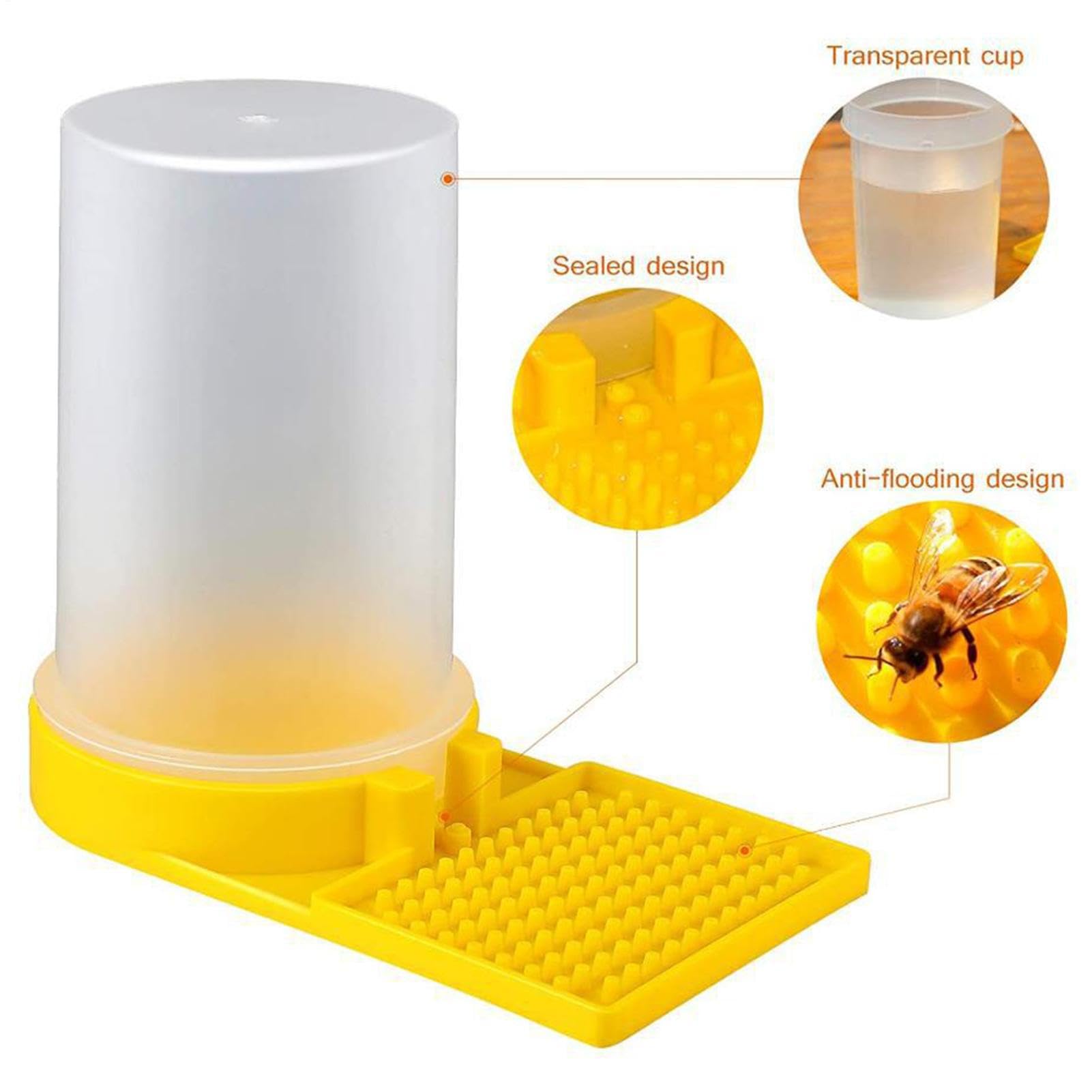 Lot de 5 distributeurs d'eau pour abeilles, entrée d'abeilles, abreuvoir pour abeilles, équipement d'apiculture, équipement d'apiculture, outil d'apiculture