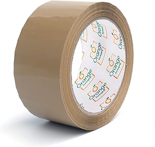 Orange packaging Brown Parcel Tape, 36 Rolls Packaging Tape Strong 48mm x 66m, Brown Tape for Packing Boxes, Storage, and Shipping, Packing Tape Strong For Moving House, Brown Packing Tape, Box Tape
