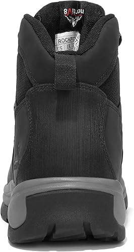 Miniatura 10 de NORTIV 8 Botas de trabajo de seguridad con punta de acero para hombre, suela de goma antideslizante