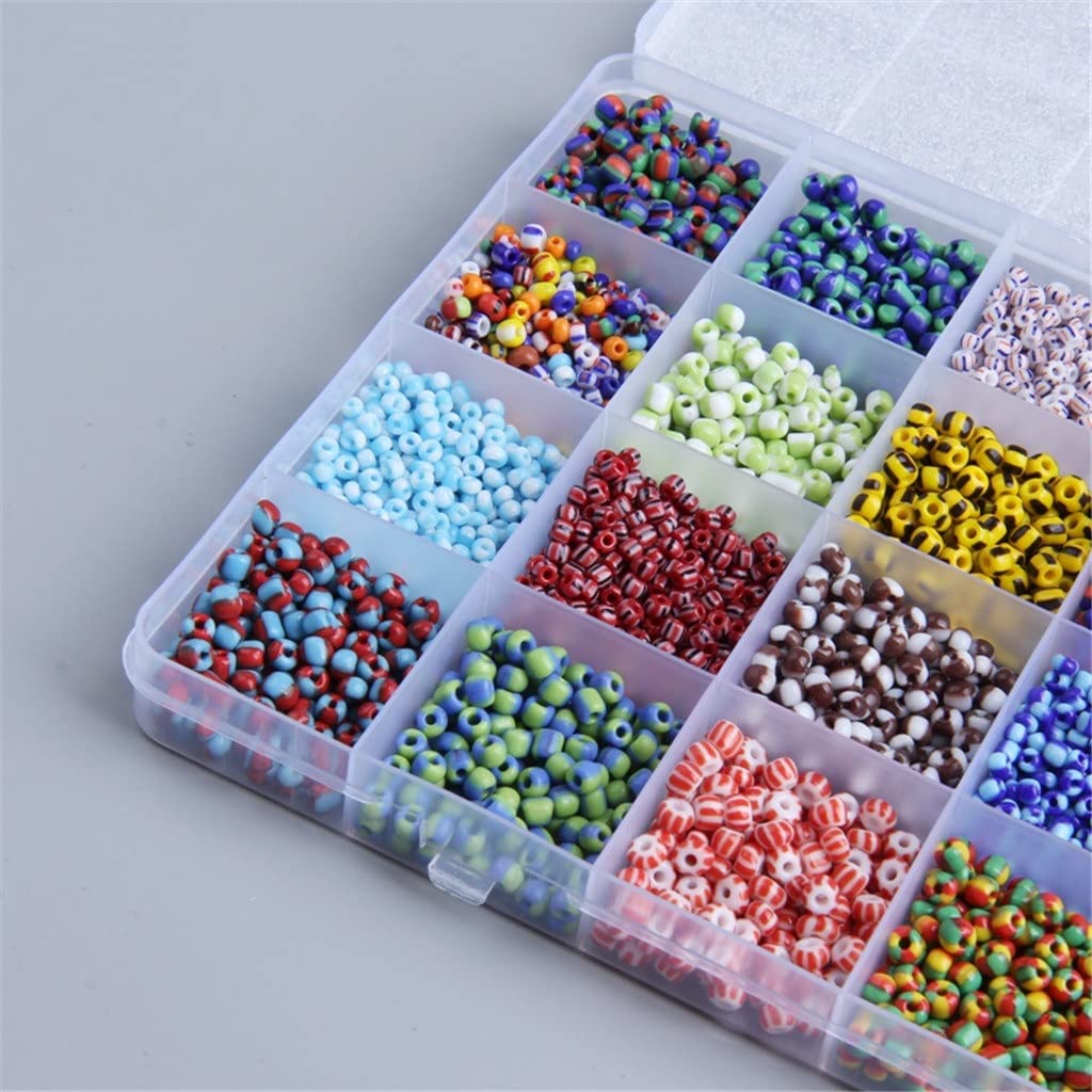 Bala&Fillic Perles De Rocaille Taille 10/0 - 13200 Pièces 24 Couleurs Pour Bracelets Et Bijoux