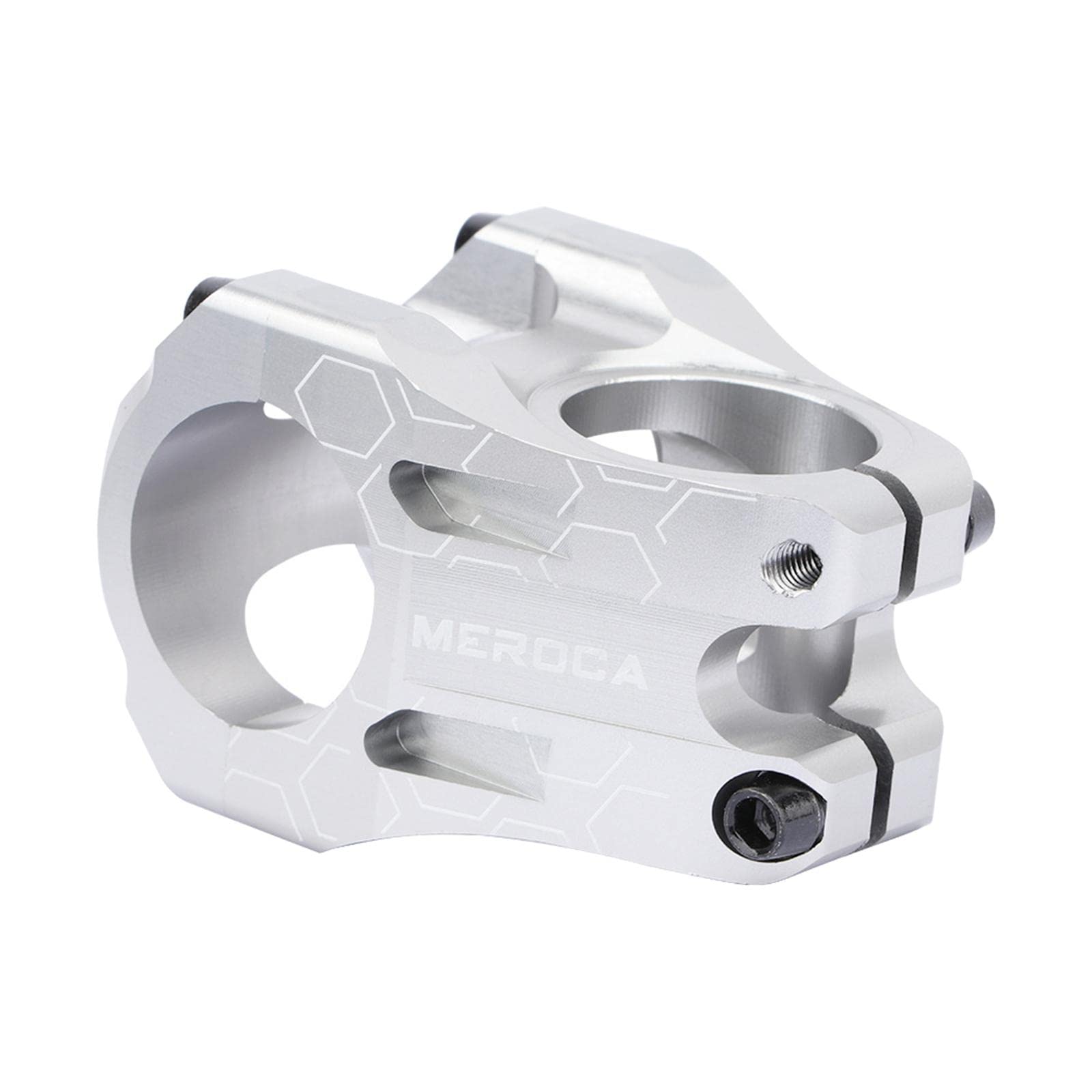 SM SunniMix Kurzer Mountainbike-Vorbau 31,8 mm Vorbau für Downhill-Fahrräder, Silber