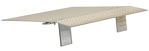 Vista 4 de Vestil A-3648 Placa de muelle para carretilla de mano, aluminio, 500-lb. Capacidad, 48" de largo, 36" de ancho utilizable, 1/4" de grosor