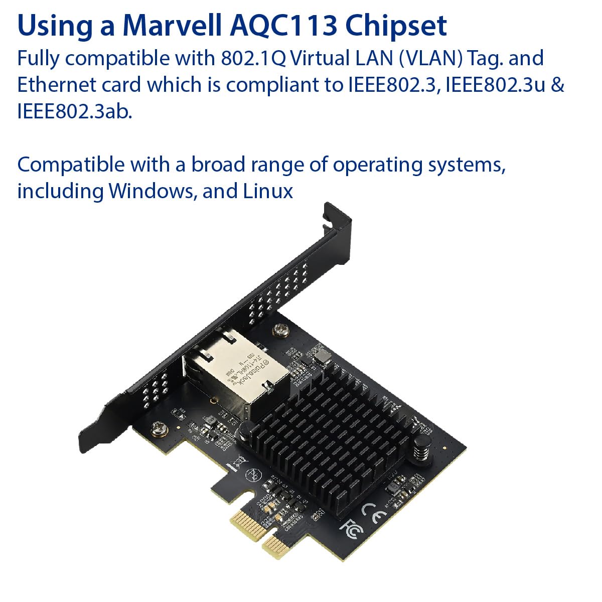 Single Port 10 Gigabit Ethernet PCI-e x1 Network Card