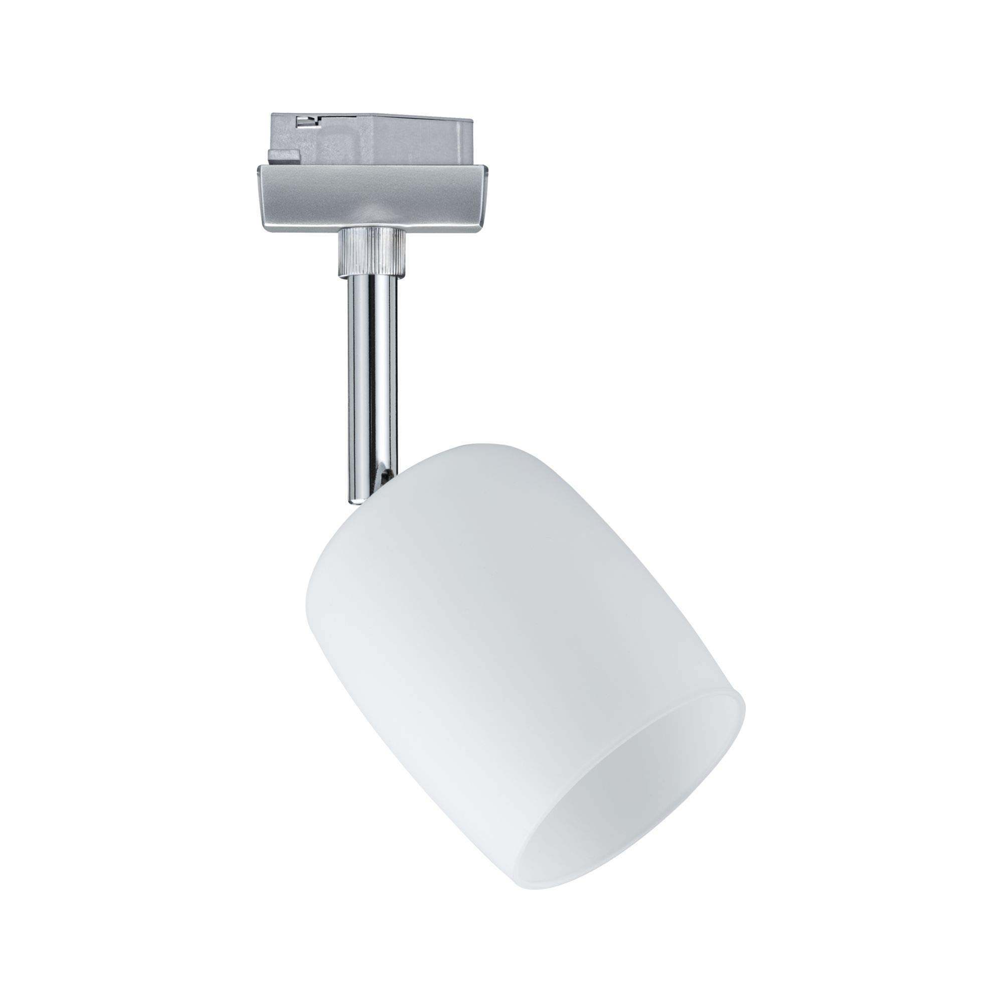 Paulmann 96898 Juego URail sistema de raíles Blossom máx. 4x10 vatios, raíl de iluminación, cromo mate, cromo, satinado, lámpara de techo, metal, plástico, riel de techo G9