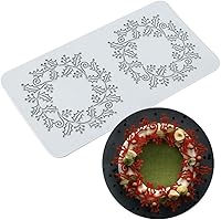 Vista 12 de TUKE Moldes de encaje para decoración de pasteles, moldes de silicona de hojas 3D para hornear moldes de gomitas, moldes de fondant de arcilla
