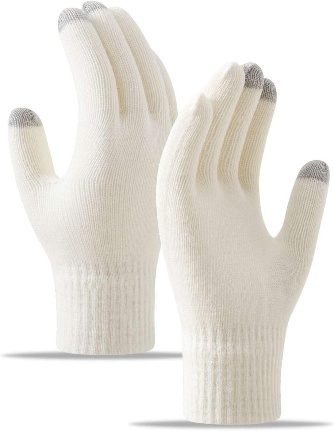 BSLVWG Winter Touch Screen Gloves Thermal Gloves Knitted Gloves with Non-Slip Palm Pad Mittens for Outdoor Driving Cycling
