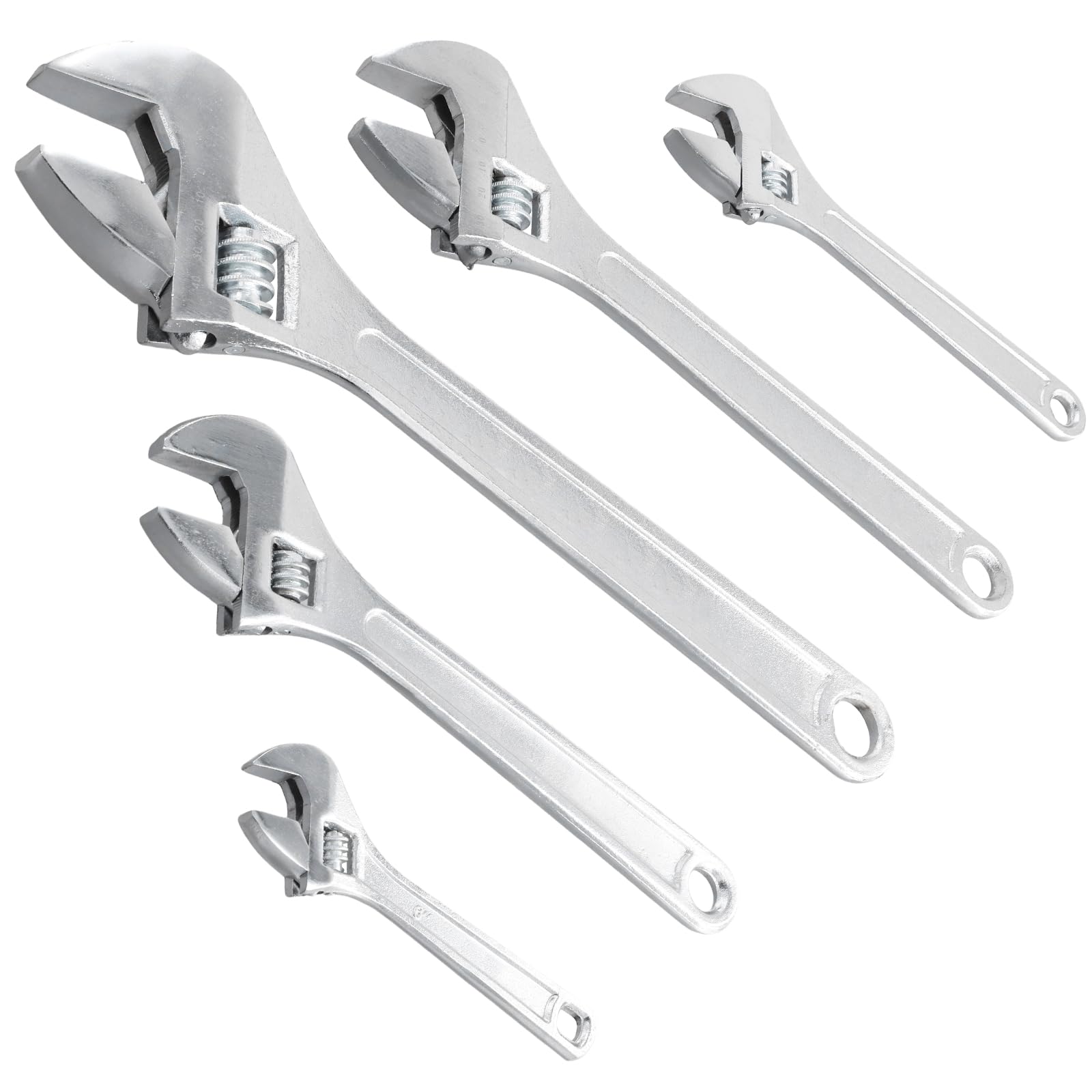 HOIGON Set di 5 chiavi regolabili da 15 cm, 20 cm, 20 cm, 30 cm, 38 cm, 38 cm, 38 cm, 38 cm, 38 cm, 38 cm, 38 cm, 38 cm, 38