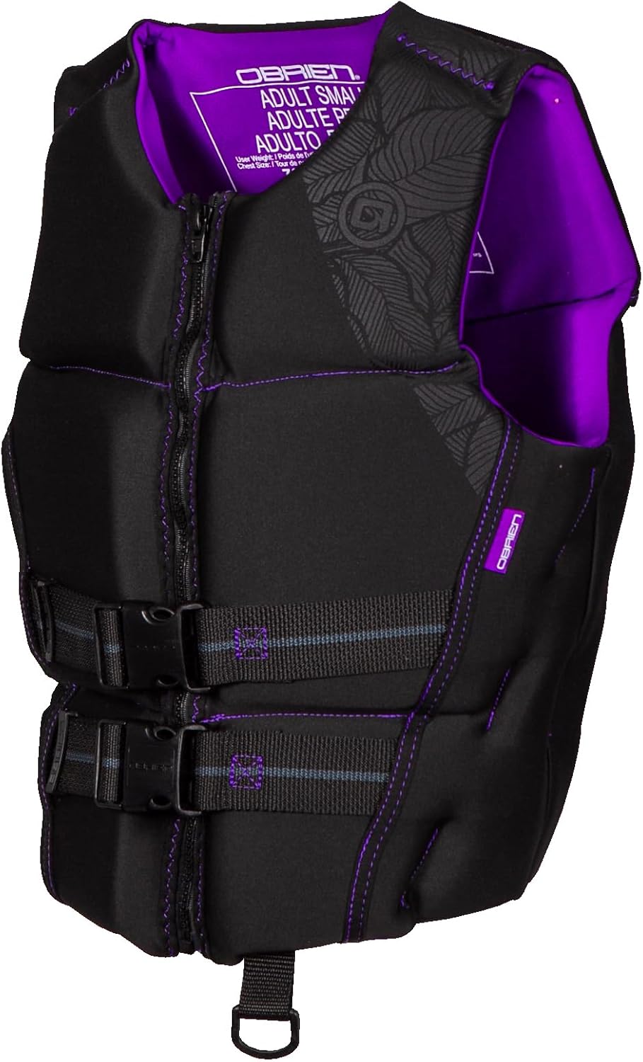 O'Brien Women's Flex V-Back Neoprene USCGA lfie Jacket for Watersports, Boating, PWC, Swimming & Paddle