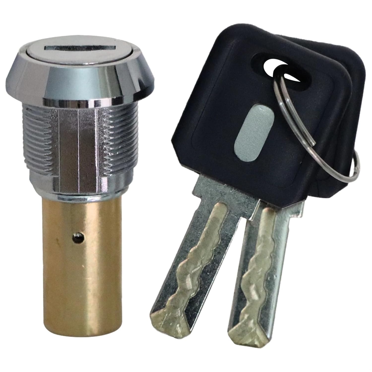 Gumball Machine Lock and Key, Anti-Theft Metal Top Lid Lock with Cl Series Key, for Vending Machines, 1.69 in, Head 0.94 in