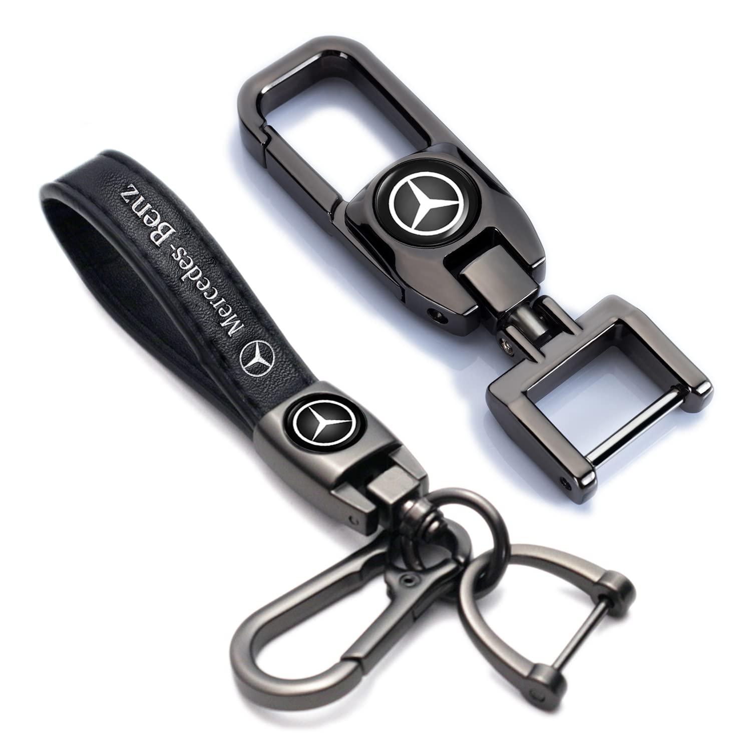 Foreverhao Car Keychains for Mercedes Benz,Metal Car Keychain Suit for Mercedes Benz A C E S Class Series with Logo Decoration Styling Key Chain for Man and Woman Keyring car Accessories