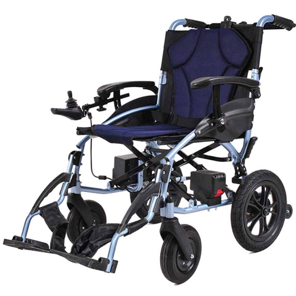 Lekki wózek inwalidzki, składany elektrycznie Powe, lekki 15 kg, szerokość siedziska 46 cm, wyjmowany fotel mobilny z baterią litową, zmotoryzowane wózki inwalidzkie