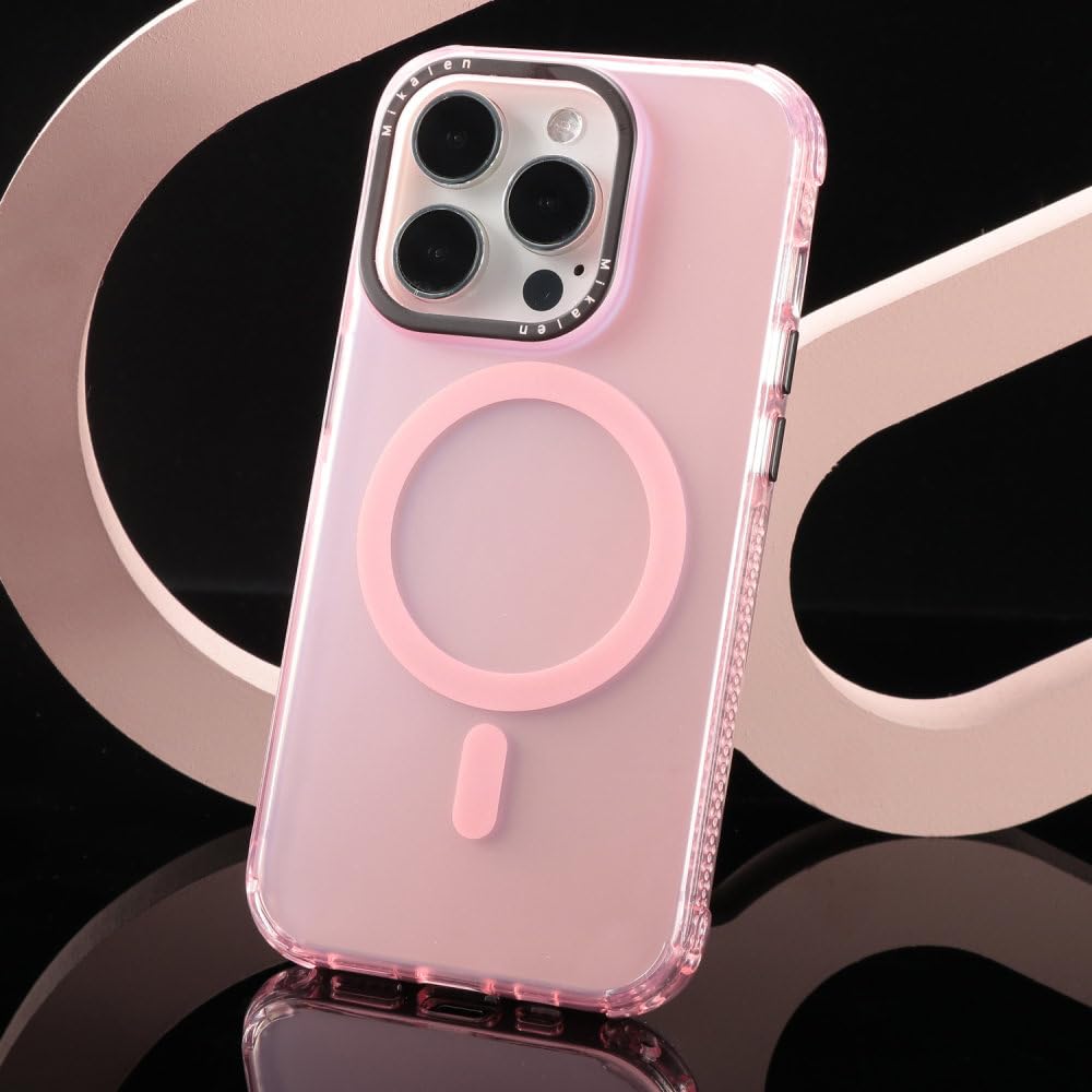 Coque iPhone 13 magnétique rose idéale pour le bureau et sorties