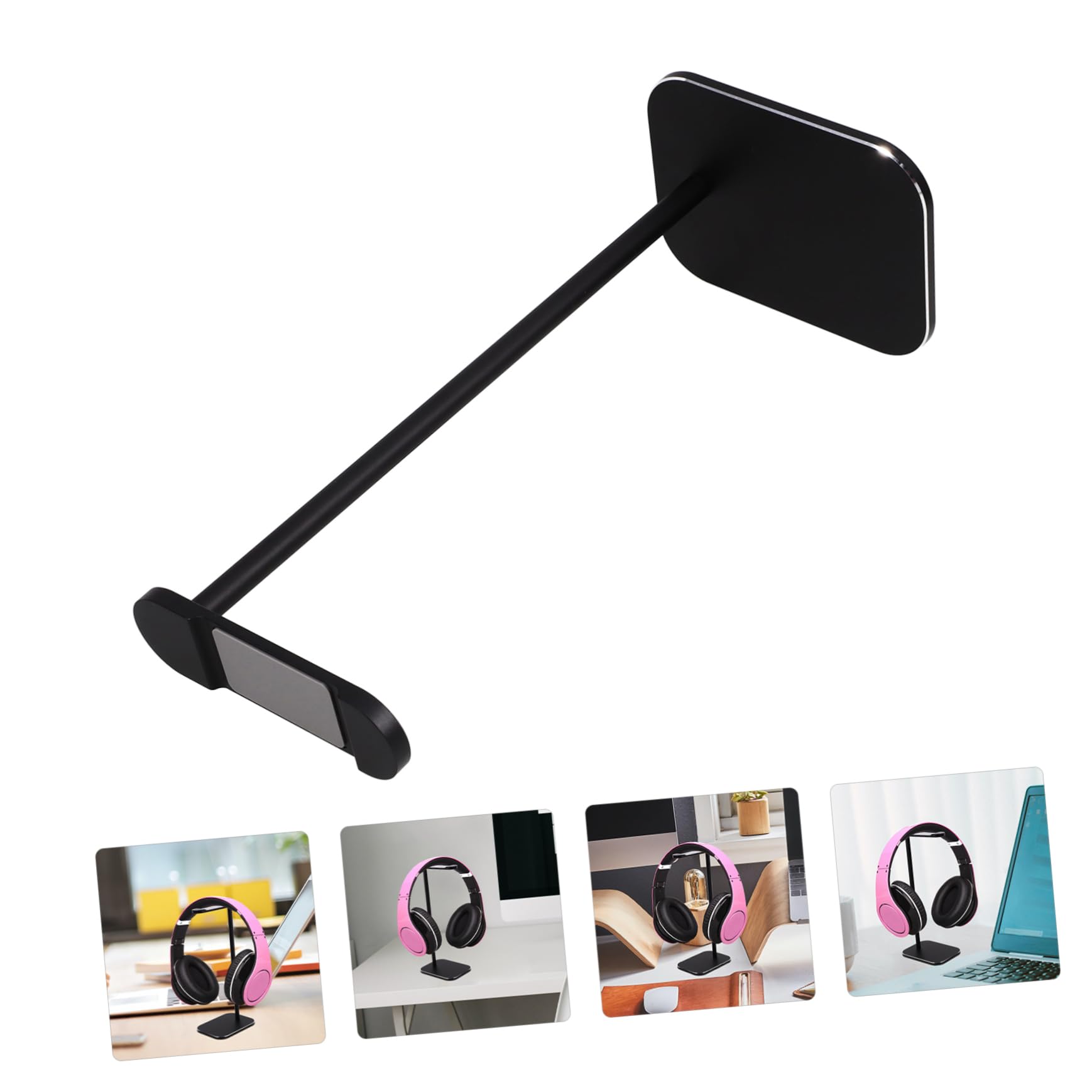 Uonlytech Supporto Cuffie da Scrivania Nero in Lega di Alluminio